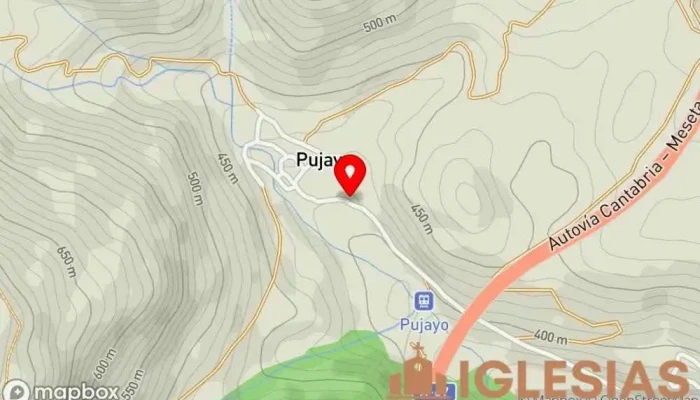 mapa de Iglesia de San Martín Iglesia en Pujayo
