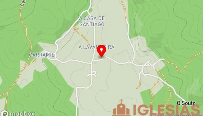 mapa de Iglesia de San Miguel de Covelas Iglesia en Castroverde
