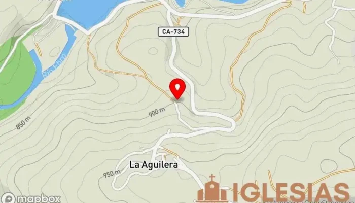 mapa de Iglesia de San Miguel Iglesia en La Aguilera