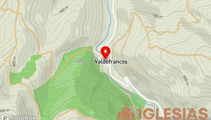mapa de Iglesia de San Miguel Iglesia en Valdefrancos