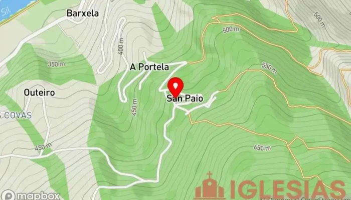mapa de Iglesia de San Paio Iglesia en San Paio