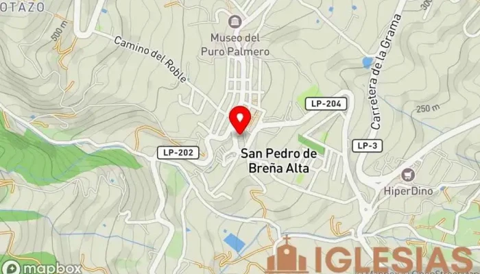 mapa de Iglesia De San Pedro Apostol Iglesia católica en San Pedro