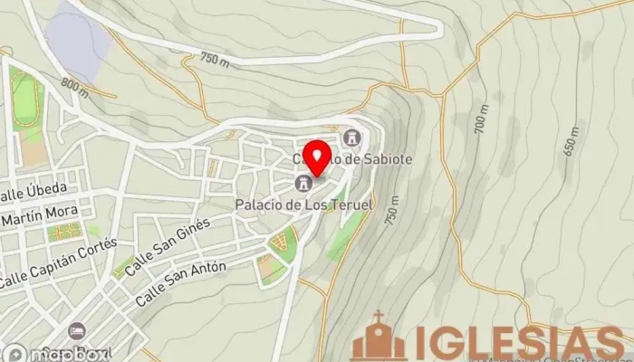 mapa de Iglesia De San Pedro Iglesia en Sabiote