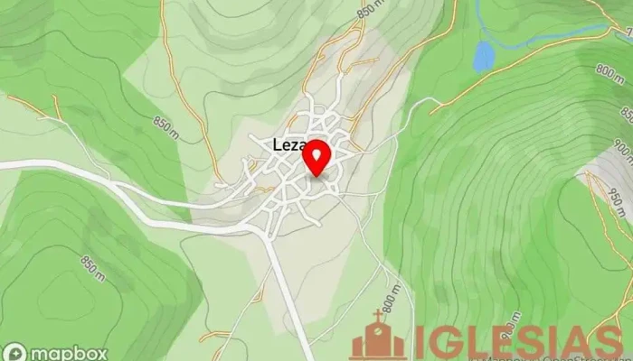 mapa de Iglesia de San Pedro Iglesia en Lezáun