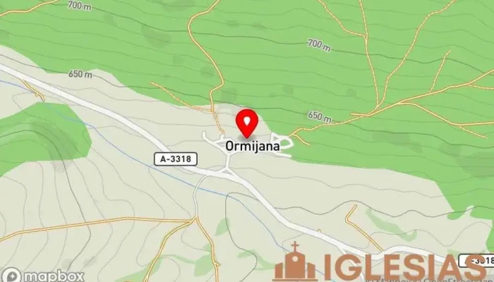 mapa de Iglesia de San Pedro Iglesia en Ormijana