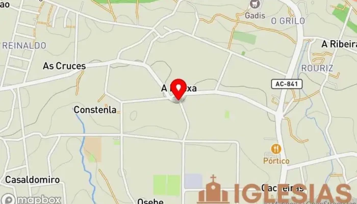 mapa de Iglesia de San Simón de Ons Iglesia en A Igrexa