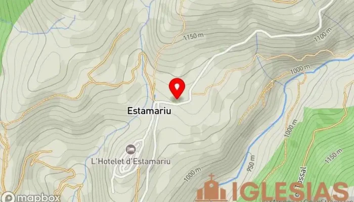 mapa de Iglesia de San Vicente de Estamariu Iglesia católica en Estamariu