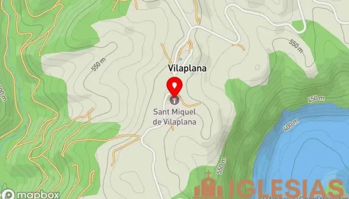 mapa de Iglesia de Sant Miquel de Vilaplana Iglesia en Lleida