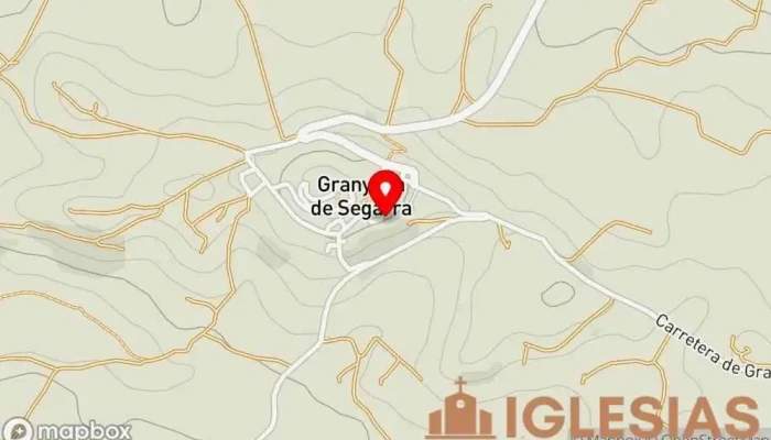 mapa de Iglesia de Sant Pere Iglesia católica en Granyena de Segarra