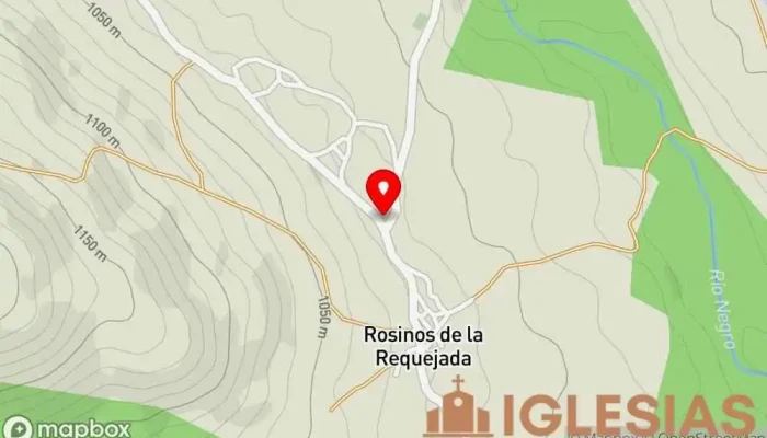 mapa de Iglesia de Santa Colomba Iglesia en Rosinos de la Requejada