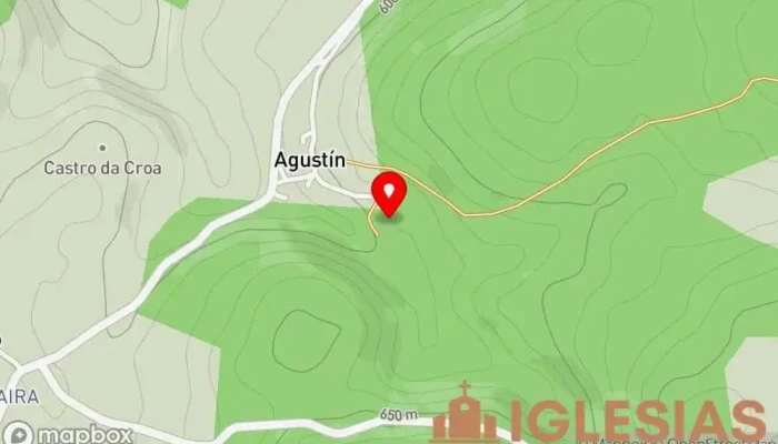 mapa de Iglesia de Santa María de Agustín Iglesia católica en Castroverde