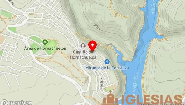 mapa de Iglesia de Santa María de las Flores Parroquia en Hornachuelos