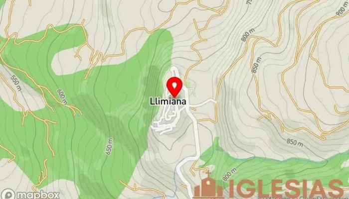 mapa de Iglesia de Santa Maria de Llimiana Iglesia en Llimiana
