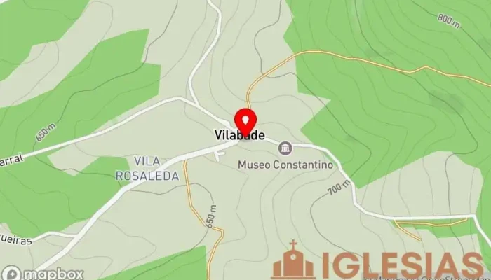mapa de Iglesia de Santa María de Vilabade Iglesia en Castroverde