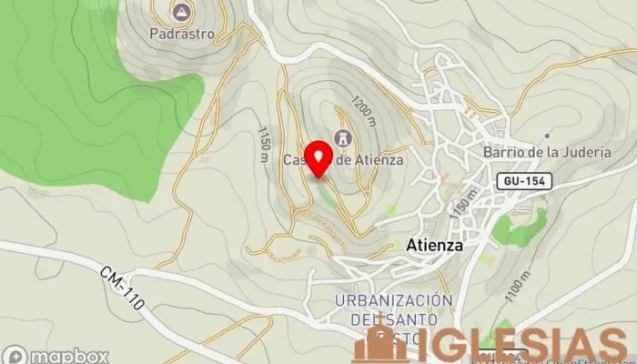 mapa de Iglesia de Santa María del Rey Iglesia en Atienza