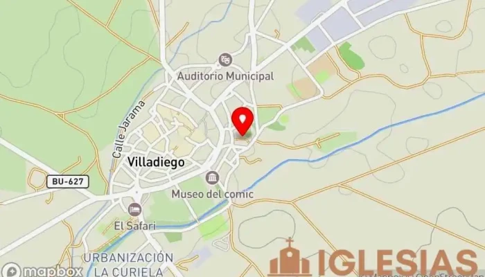 mapa de Iglesia de Santa María Iglesia católica en Villadiego