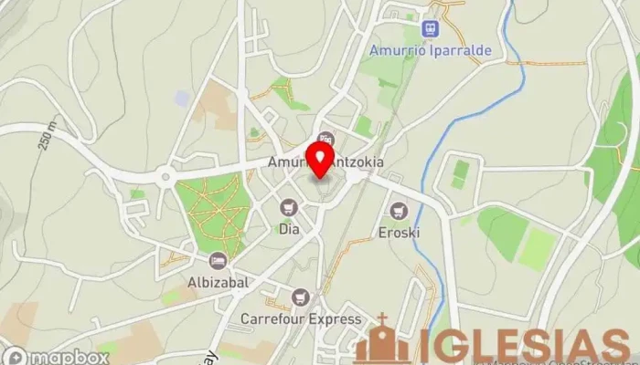 mapa de Iglesia de Santa María Iglesia en Amurrio