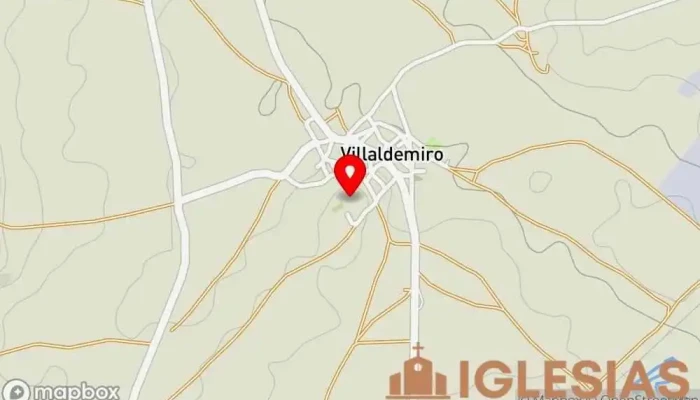 mapa de Iglesia de Santiago Apóstol Iglesia católica en Villaldemiro