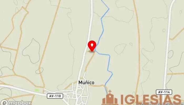 mapa de IGLESIA DE SANTO DOMINGO DE GUZMÁN Iglesia en Muñico