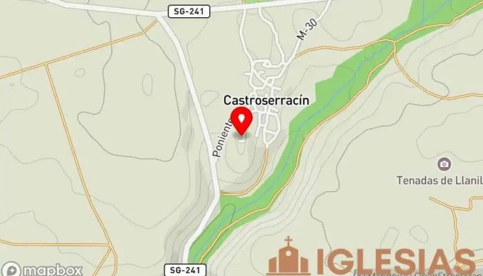 mapa de Iglesia de Santo Tomás Iglesia en Castroserracín