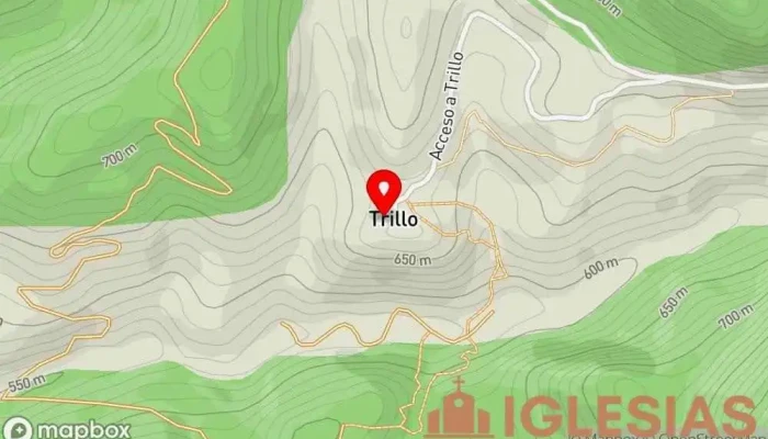 mapa de Iglesia de troncos Atracción turística en Huesca