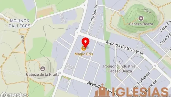 mapa de Iglesia Evangélica A Los Pies del Rey Cartagena Iglesia evangélica en Cartagena