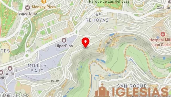 mapa de Iglesia Evangélica Bautista Peniel Iglesia evangélica en Las Palmas de Gran Canaria