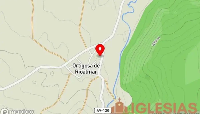 mapa de Iglesia Iglesia en Manjabálago