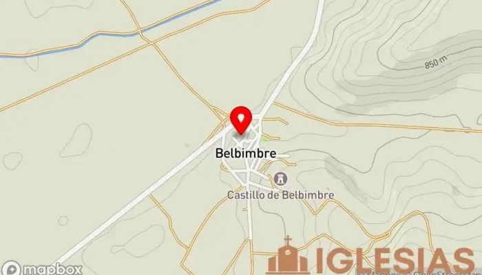 mapa de Iglesia Iglesia en Belbimbre