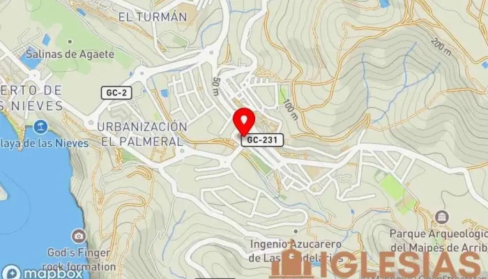 mapa de Iglesia Matriz de Nuestra Señora de la Concepción Iglesia, Atracción turística en Agaete