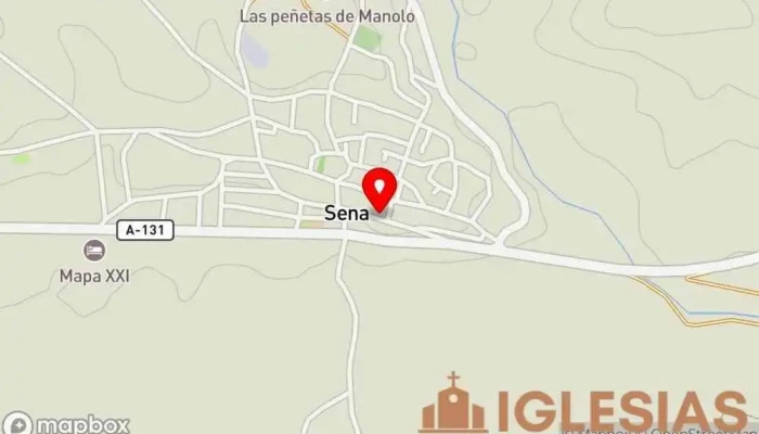 mapa de Iglesia Ntra Sra de la Asuncion Iglesia católica en Sena