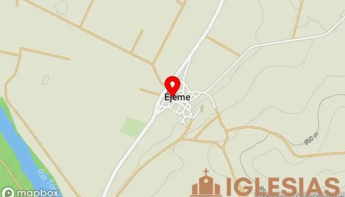 mapa de Iglesia Parroquial de Nuestra Señora del Rosario Iglesia católica en Ejeme