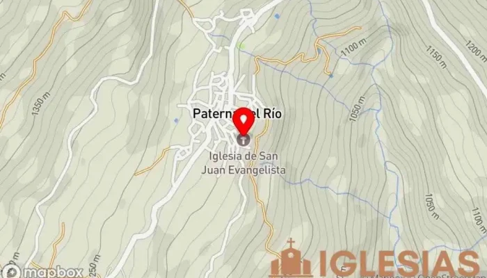 mapa de Iglesia Parroquial de San Juan Evangelista Parroquia en Paterna del Río