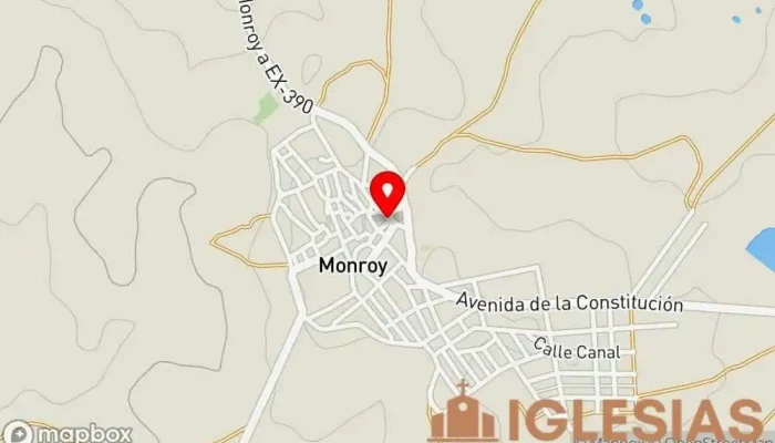 mapa de Iglesia Parroquial de Santa Catalina (Siglo XVI) Parroquia en Monroy