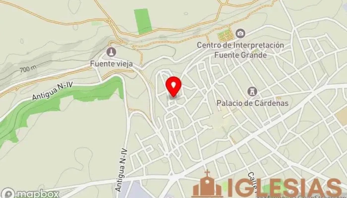 mapa de Iglesia parroquial de Santa María de la Asunción (s. XV-XVIII) Lugar de culto en Ocaña