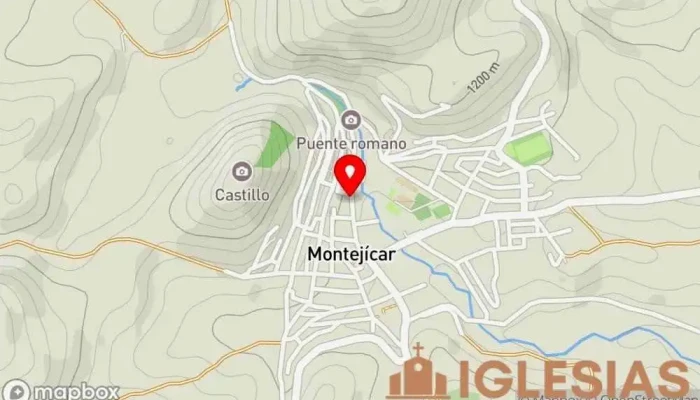mapa de Iglesia Parroquial Parroquia en Montejícar