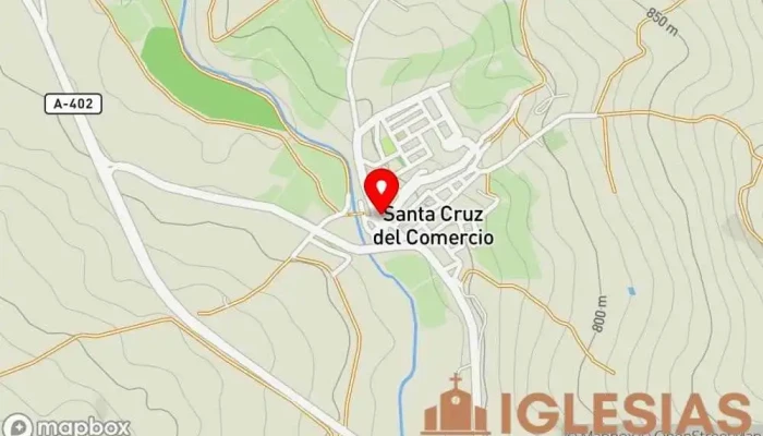 mapa de Iglesia Parroquial Parroquia en Santa Cruz del Comercio