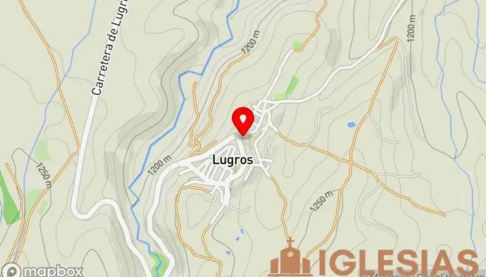 mapa de Iglesia Parroquial Parroquia en Lugros