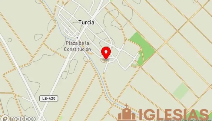 mapa de Iglesia Parroquial Santa María de Turcia Parroquia en Turcia