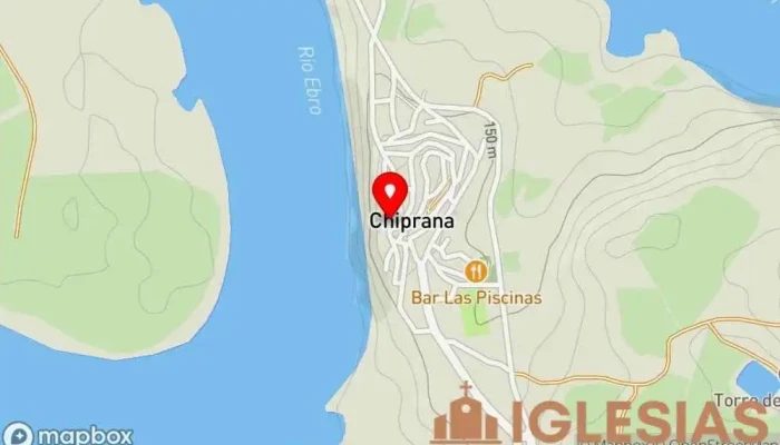 mapa de Iglesia San Juan Bautista Iglesia católica en Chiprana