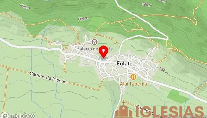 mapa de Iglesia San Martín De Eulate Parroquia en Eulate