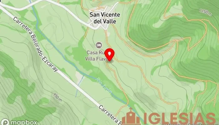 mapa de Iglesia visigoda de San Vicente del Valle Iglesia en San Vicente del Valle