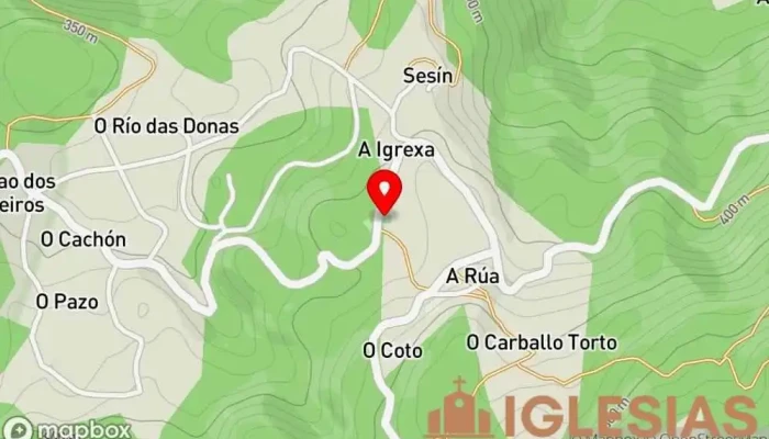 mapa de Igrexa de San Mamede das Oiras Iglesia en As Oiras