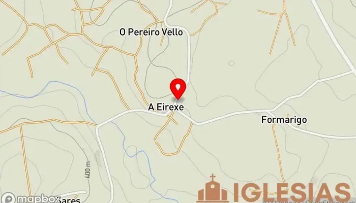 mapa de Igrexa de San Xoán de Tordoia Iglesia en Tordoia