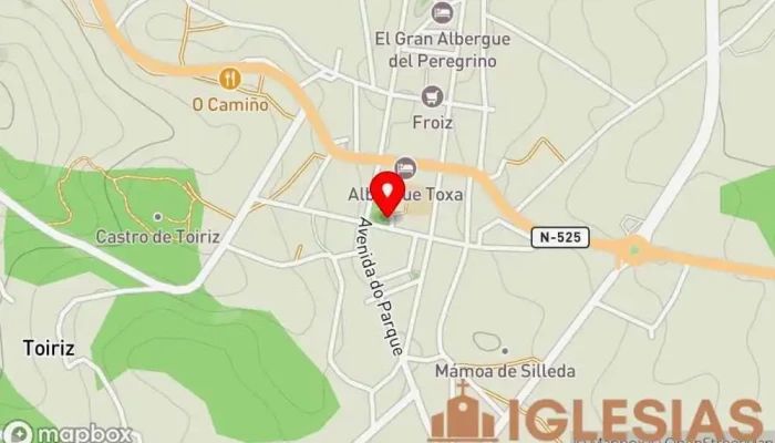 mapa de Igrexa de Santa Olaia de Silleda  en Silleda, Pontevedra