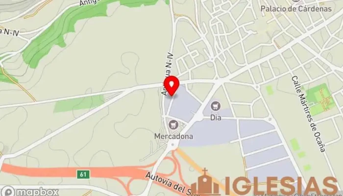 mapa de IPUE Ocaña - Iglesia Pentecostal Unida en Europa Iglesia pentecostal en Ocaña