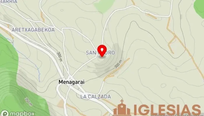 mapa de Kepa Deunaren Eliza/Iglesia de San Pedro Iglesia católica en Menagarai