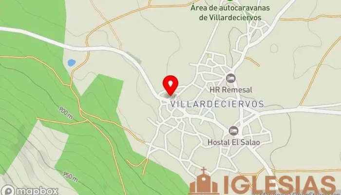 mapa de La Iglesia  en Villardeciervos