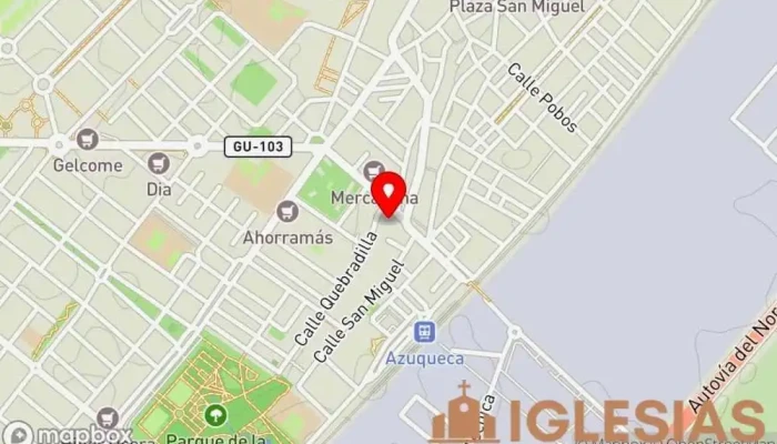 mapa de Misión Bautista Central De España 116 S G Iglesia en Azuqueca de Henares