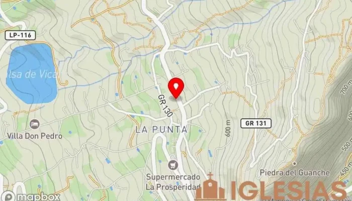 mapa de Nuestra Señora de Fátima Iglesia católica en Tijarafe